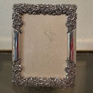 Vintage Brighton Ornate Silver Floral Photo Frame